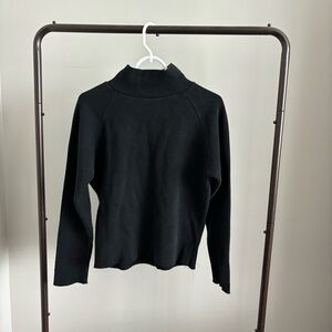 Black Mock Turtle Neck Sweater